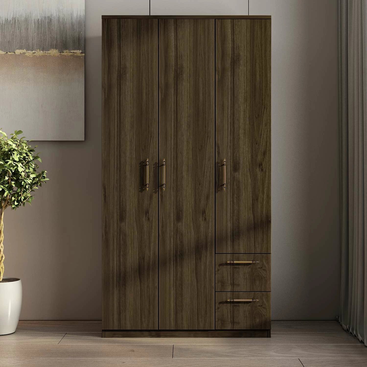 Dollap Merlin, ngjyrë arre, Skye Decor