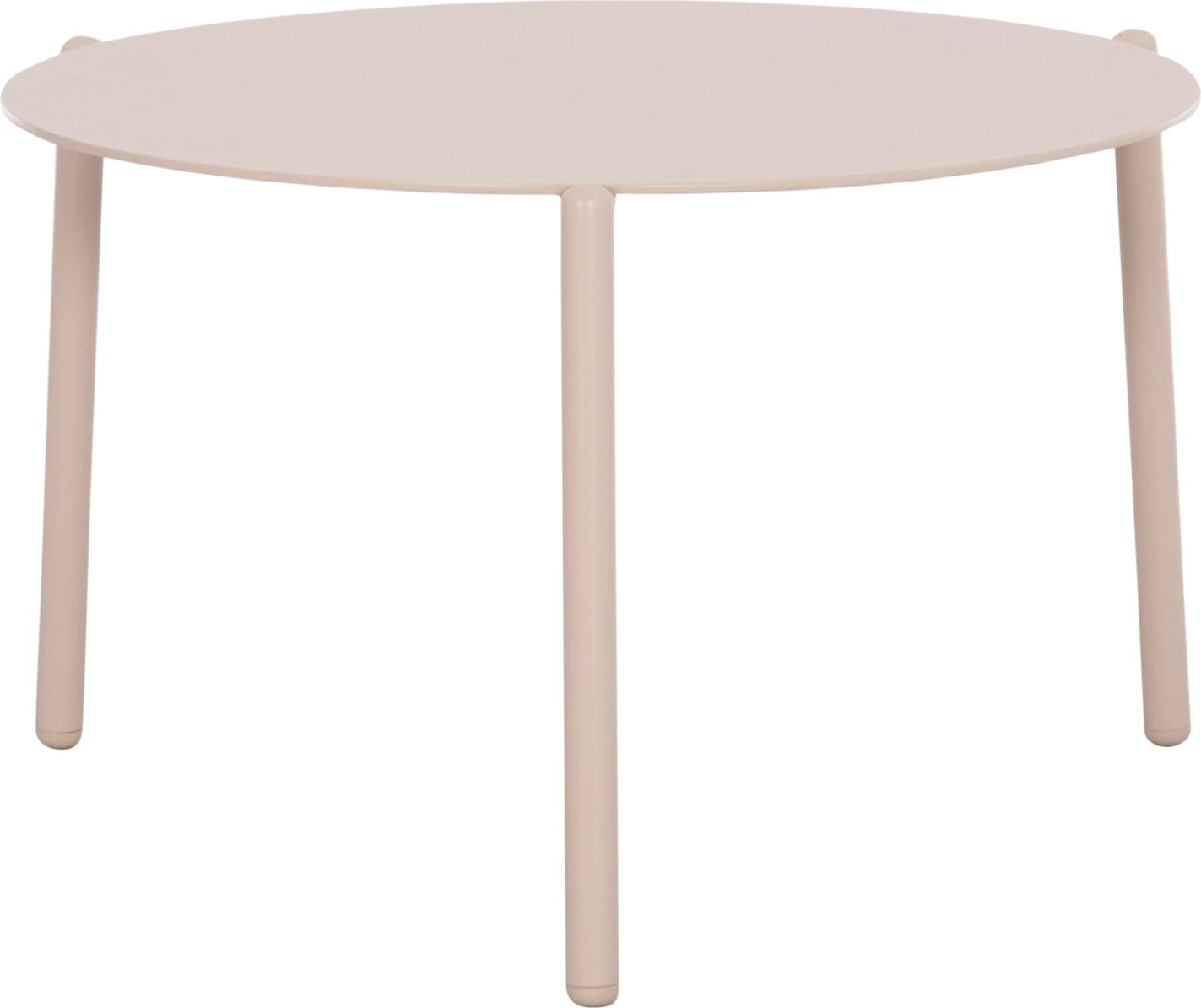 Tavolinë kafeje alumini, ngjyrë krem, ALBERTA CD6357, 62.5x62.5x38cm