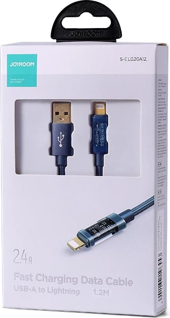 Kabllo Joyroom S-UL012A12 USB-A në Lightning, 1.2m, 20W, Blu