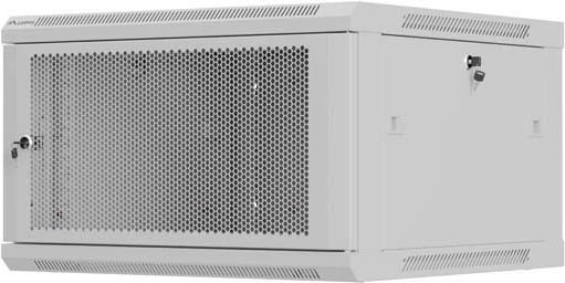 Kasë rack LANBERG 19" 6U 600x600mm, varëse, gri, derë me vrima