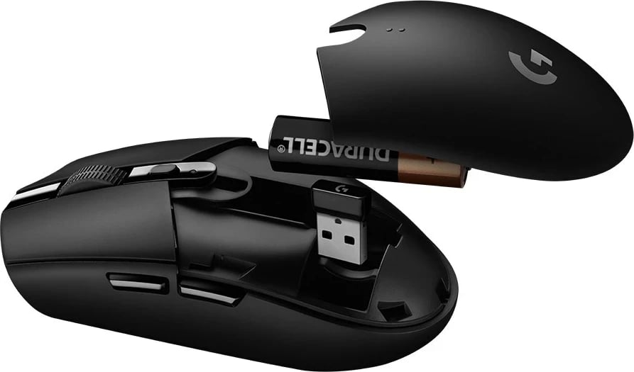 Maus Logitech G305 LIGHTSPEED wireless për gaming, i zi