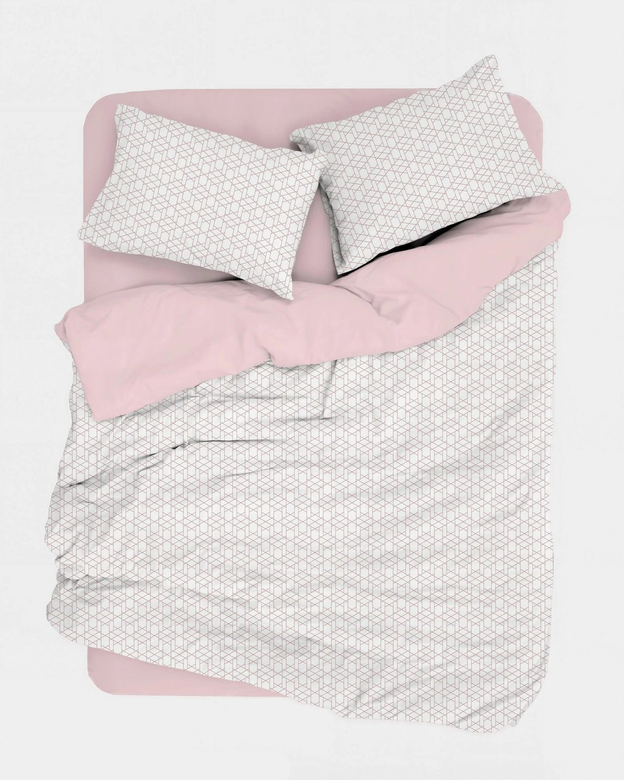 Set mbulesë për jorgan dopio, ngjyrë rozë, L'Essentiel Linge de Maison, Best Kombin