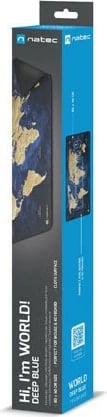 Mauspad Natec World Deep Blue NPO-2243, 800x400 mm, Blu