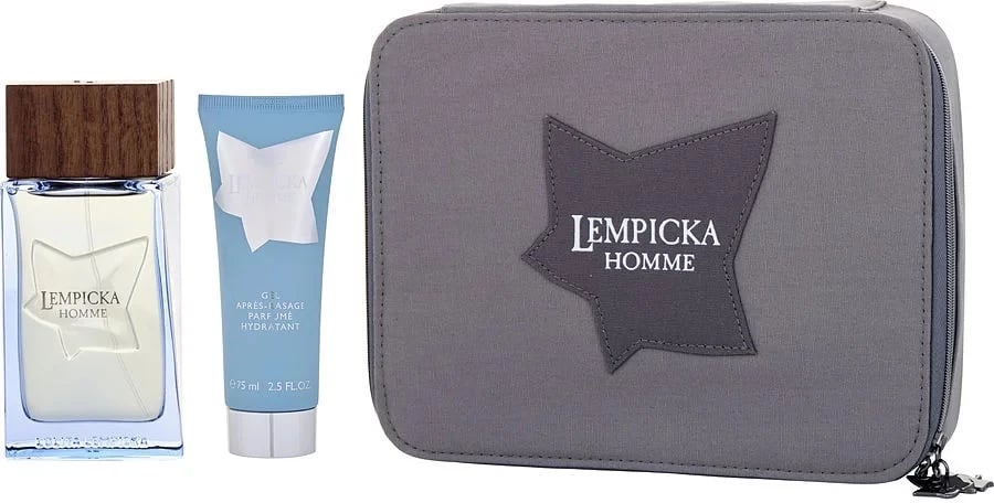 Set Eau de Toilette për meshkuj Lolita Lempicka Homme 100ml + xhel pas rrojes 75ml + çantë kozmetike
