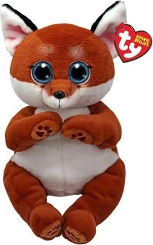 Lodër pelushi TY dhelpër, 24 cm, xhenxher