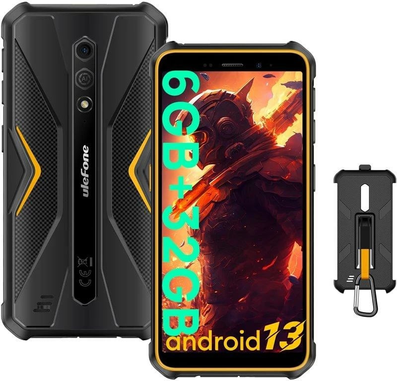 Celular Ulefone Armor X12, 5.45", 3+32GB, i zi/ i portokalltë
