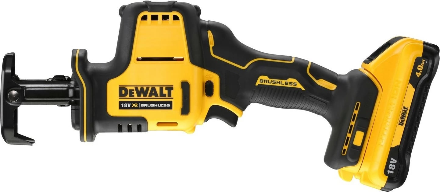 Sharrë reciproke DeWALT DCS369NT-XJ, brushless, 18V, 2800 spm, zi/verdhë