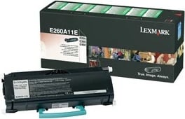 Toner Lexmark E260A11E, origjinal, 3500 faqe, e zezë