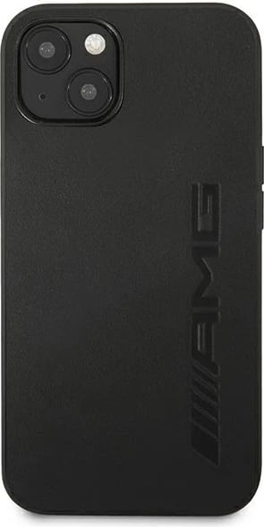 Mbështjellës Mercedes AMG AMHCP13SDOLBK për iPhone 13 mini, hardcase, lëkurë, e zezë
