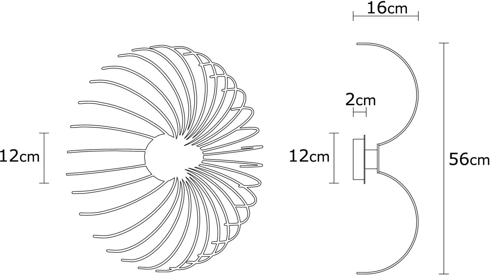 Llambë muri Opviq, Aspendos, e bardhë, N-644