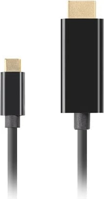 Kabllo USB-C në HDMI Lanberg CA-CMHD-10CU-0030-BK, 3m, e zezë