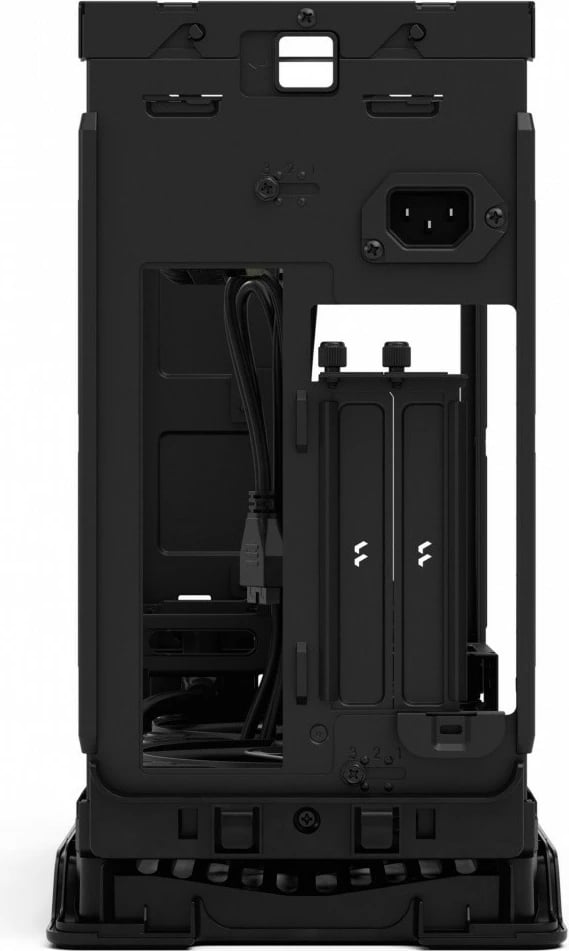 Kasë Fractal Design Era 2, Small Form Factor, ITX, Charcoal, panel druri