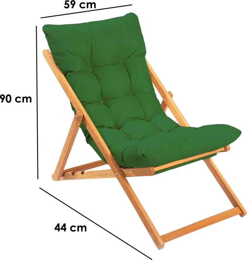 Karrige kopshti Hanah Home, My006, ngjyrë e gjelbër