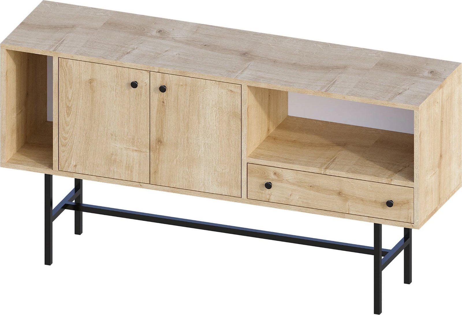 Konsol Freya, ngjyrë lisi Sapphire, e zezë