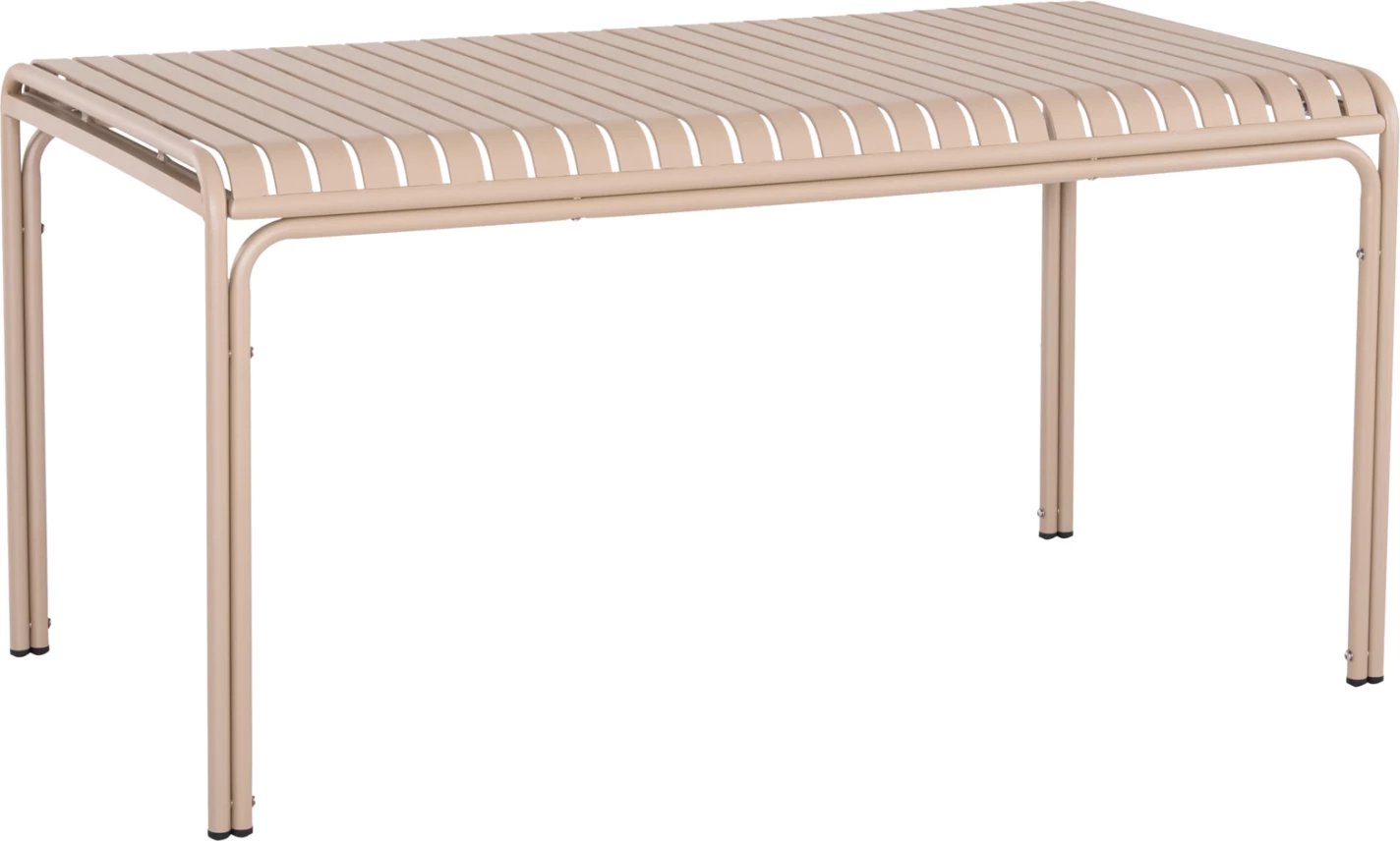 Tavolinë alumini për jashtë, ngjyrë shampanjë, RACHEL FH6339.04, 150x80x76cm