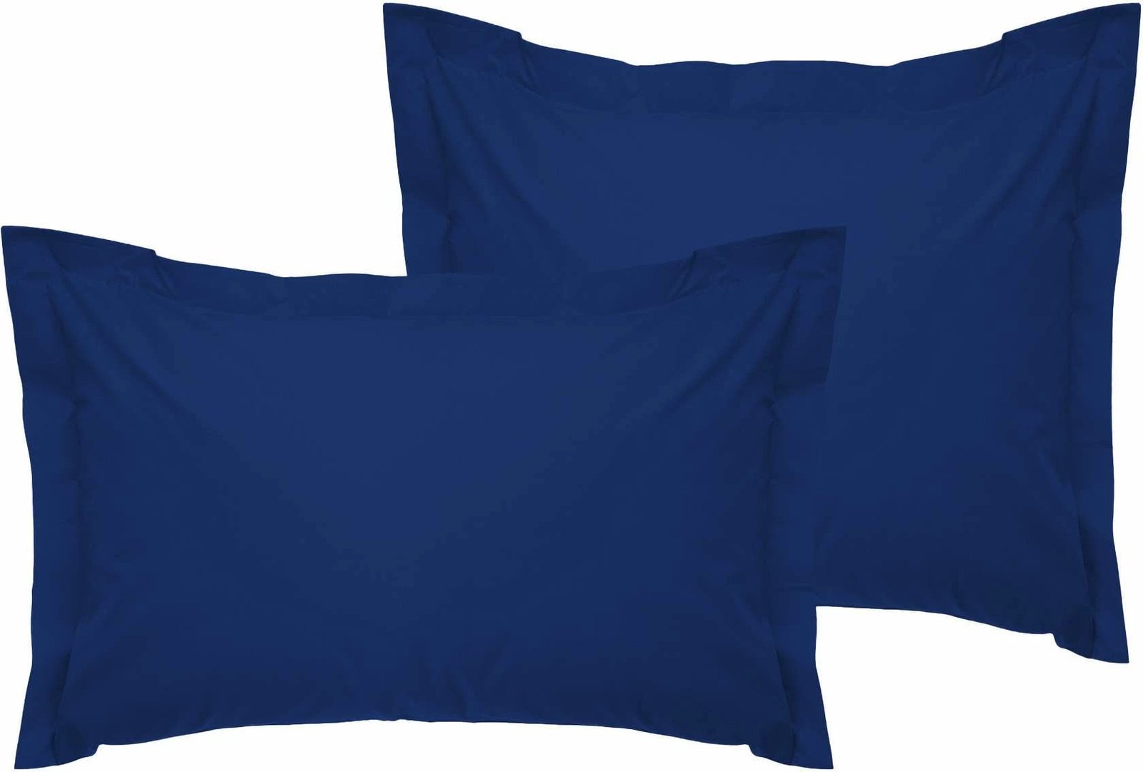 Set jastëkësh Oxford satin (2 copë), ngjyrë e kaltër e errët, L'essentiel