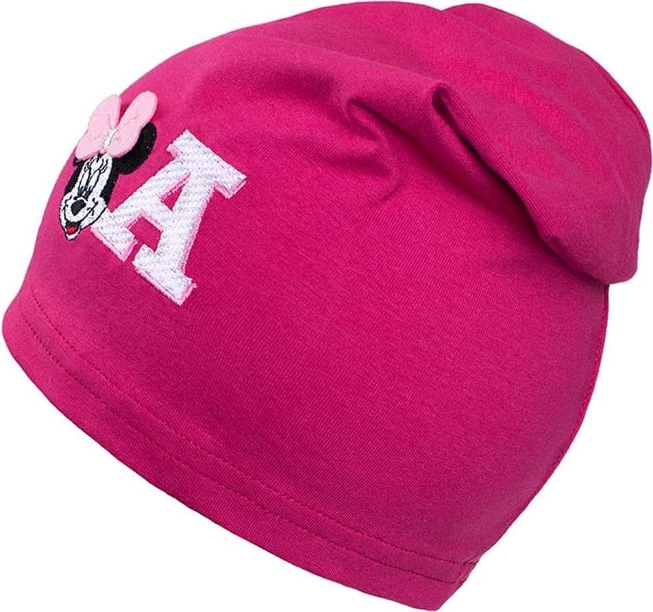 Kapelë vjeshte për bebe, New Baby, Minnie, për vajza, pambuk 100%, madhësi 110 (4-5 vjet), rozë