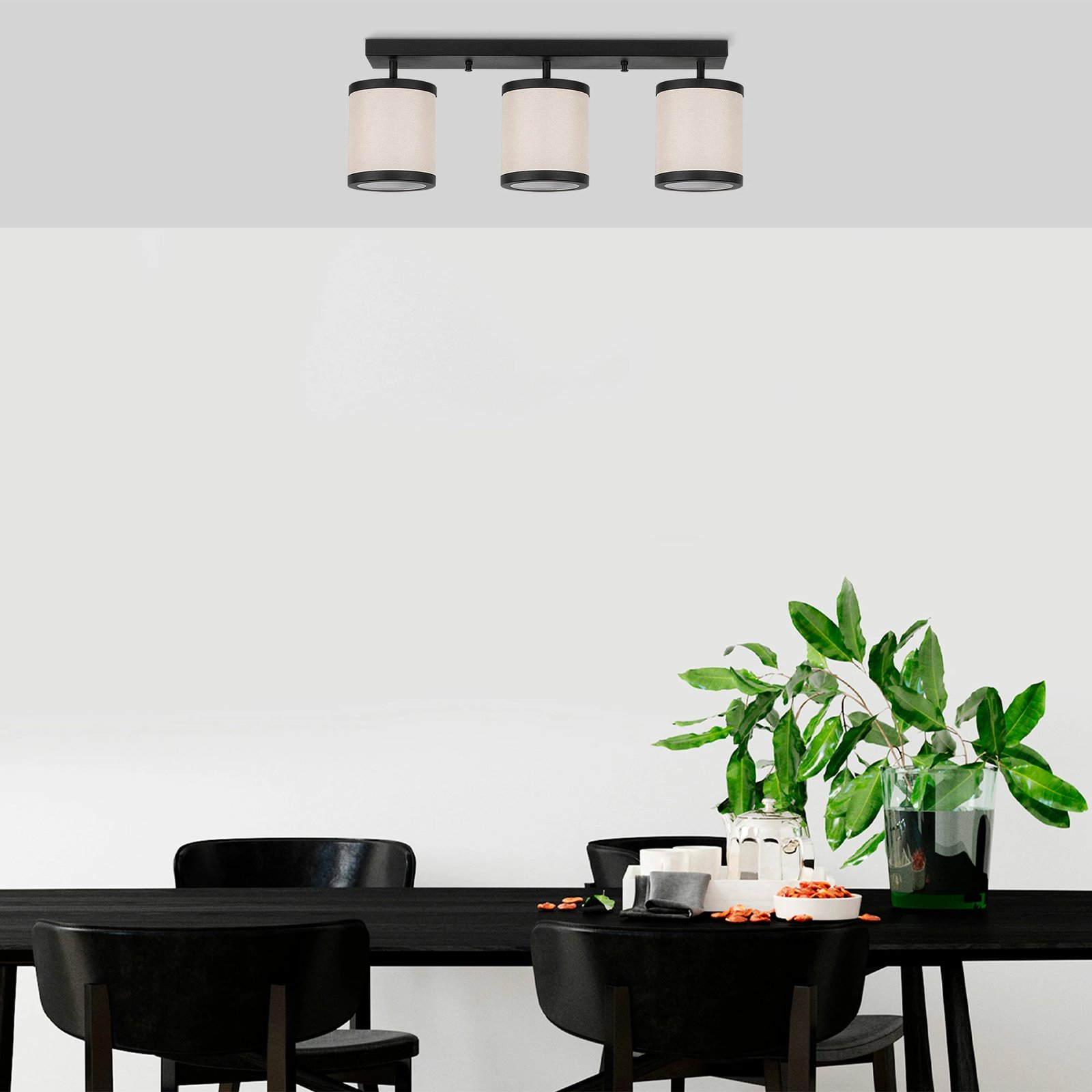 Llambë tavani Opviq, Way - 11636, e zezë dhe e bardhë