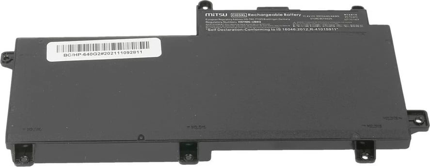 Bateri Mitsu për HP ProBook 640 G2, 3900 mAh (44 Wh), 11.4V, 3 qeliza, Li-poly