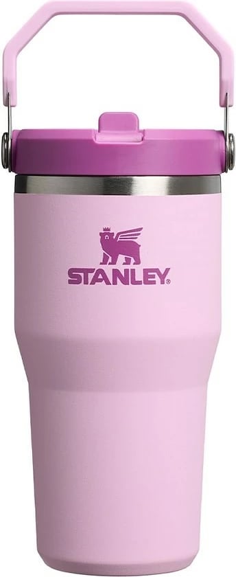 Kupë termike Stanley IceFlow Flip Straw 0.6L, Cherry Blossom