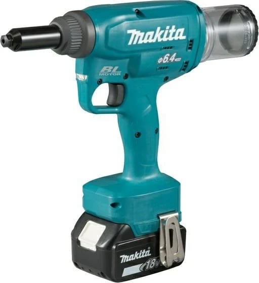 Riveter dore Makita DRV250RFJ, elektrik, 18V, Blu