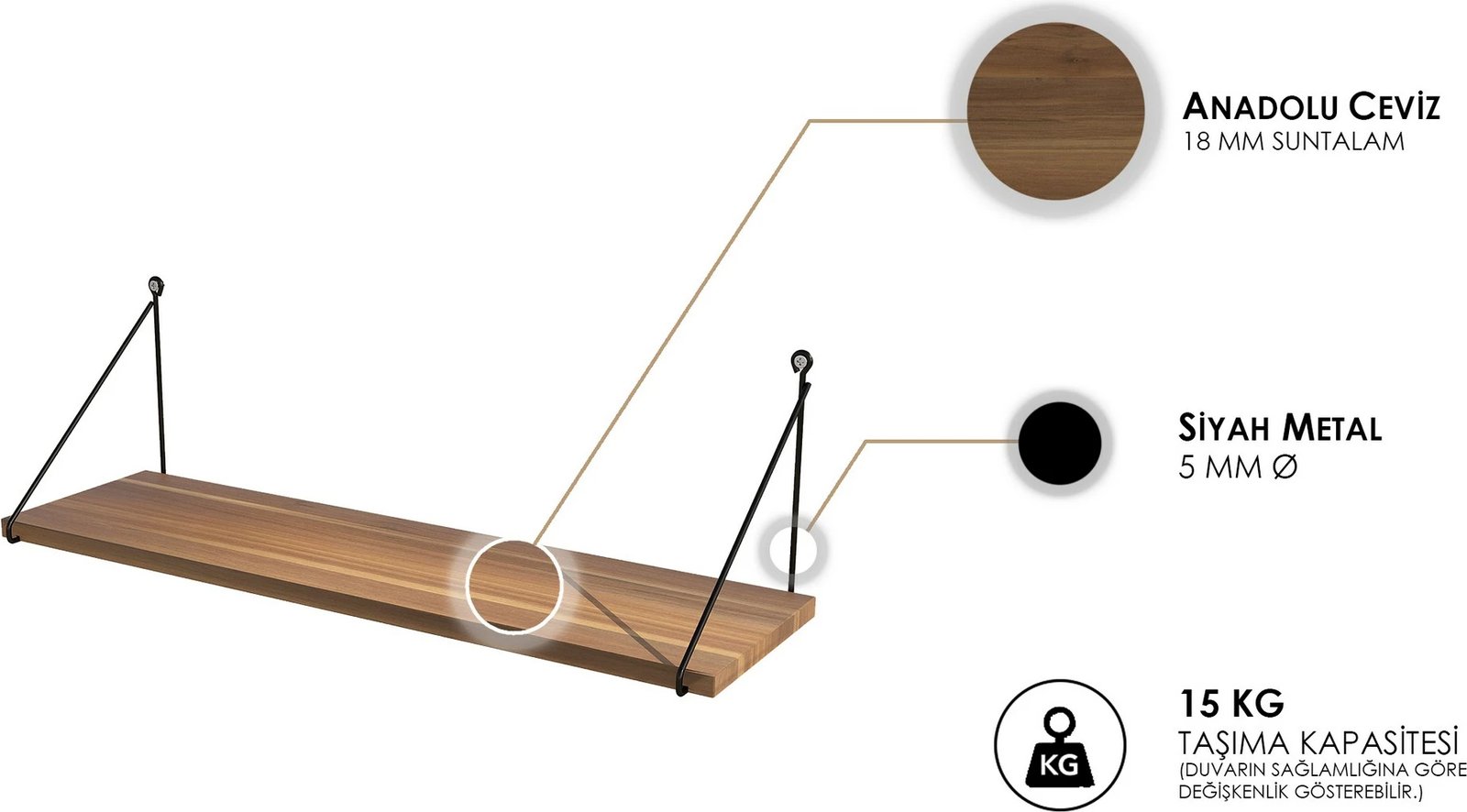 Raft muri Hanah Home, Armoni, ngjyrë arre