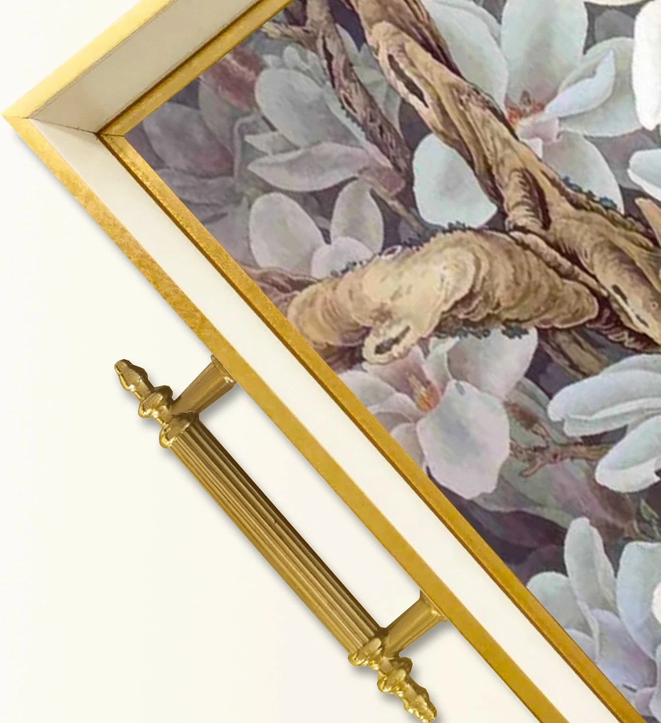 Tabaka xhami me dizajn lulesh, Aberto Design, TPB9937 Tabaka xhami me dizajn lulesh, Aberto Design, TPB9937