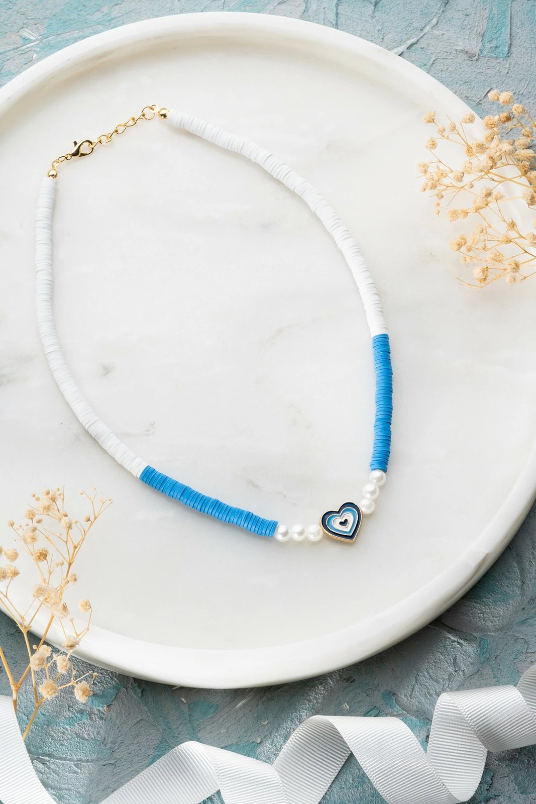 Qafore Jumeon, ngjyrë kaltër dhe bardhë, B235519