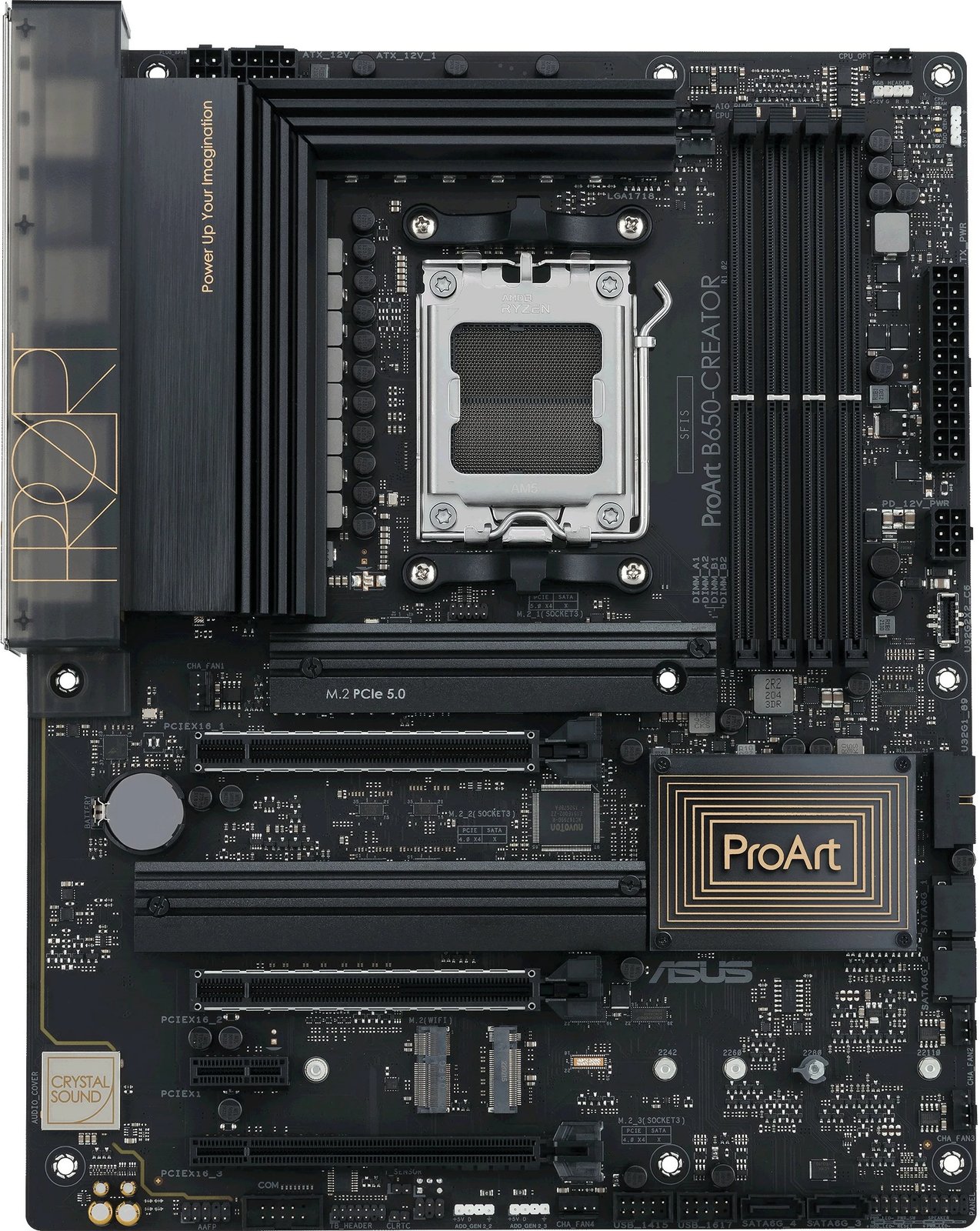 Pllakë amë ASUS ProArt B650-Creator, AMD, Socket AM5, DDR5-SDRAM, 128 GB