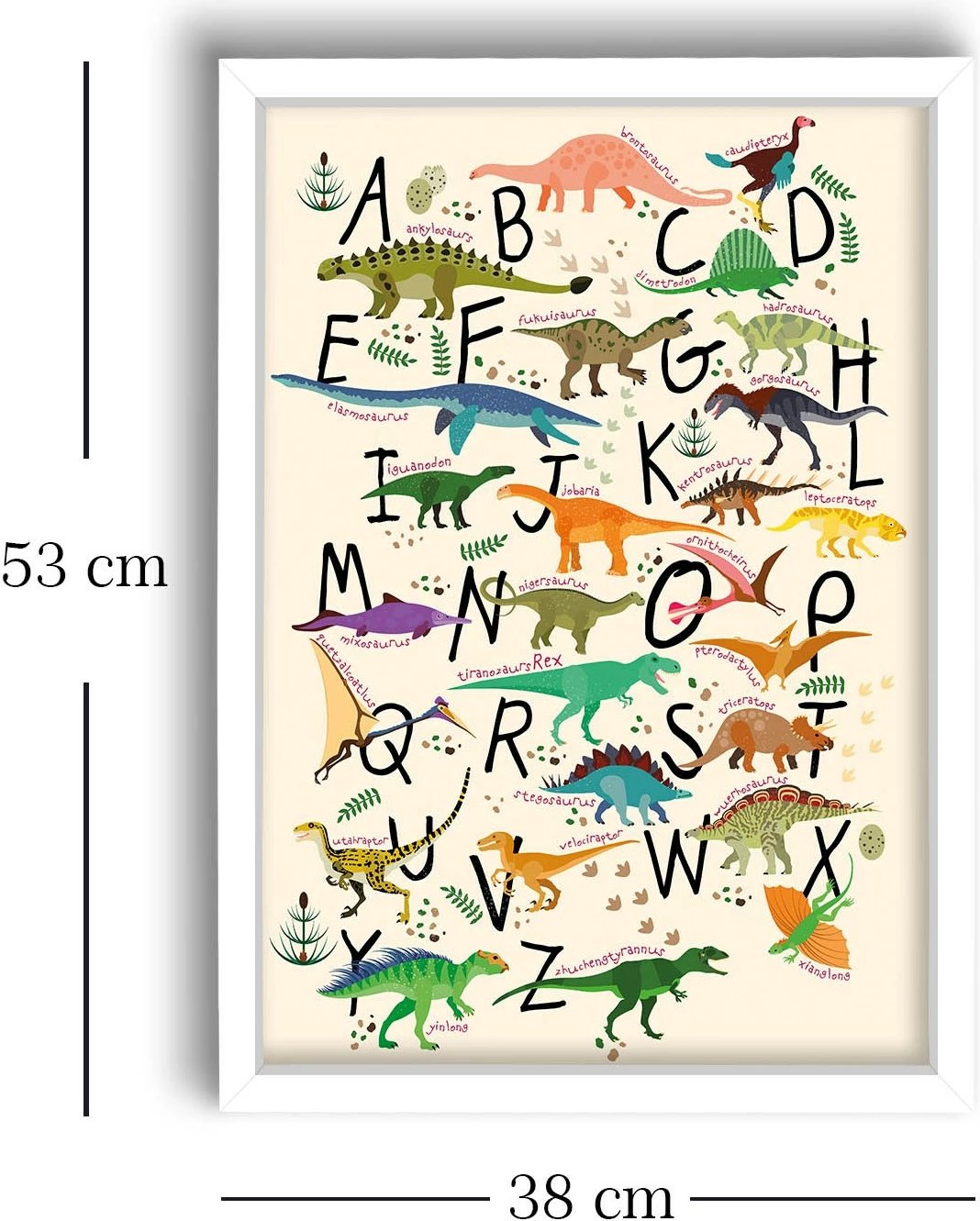 Pikturë dekorative me kornizë MDF, shumëngjyrëshe, 38x53cm, Wallity 3853BCT-001