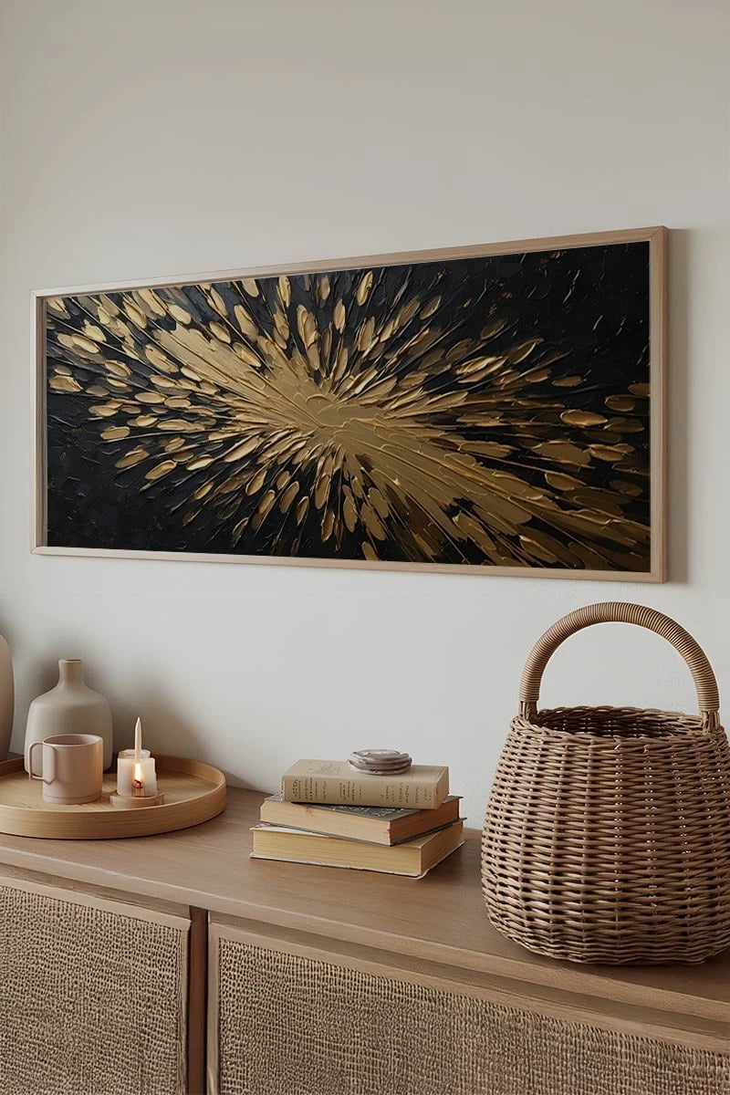 Pikturë dekorative me kornizë, Wallity, Artsmdfyty20-50120, shumëngjyrëshe, 50x120cm