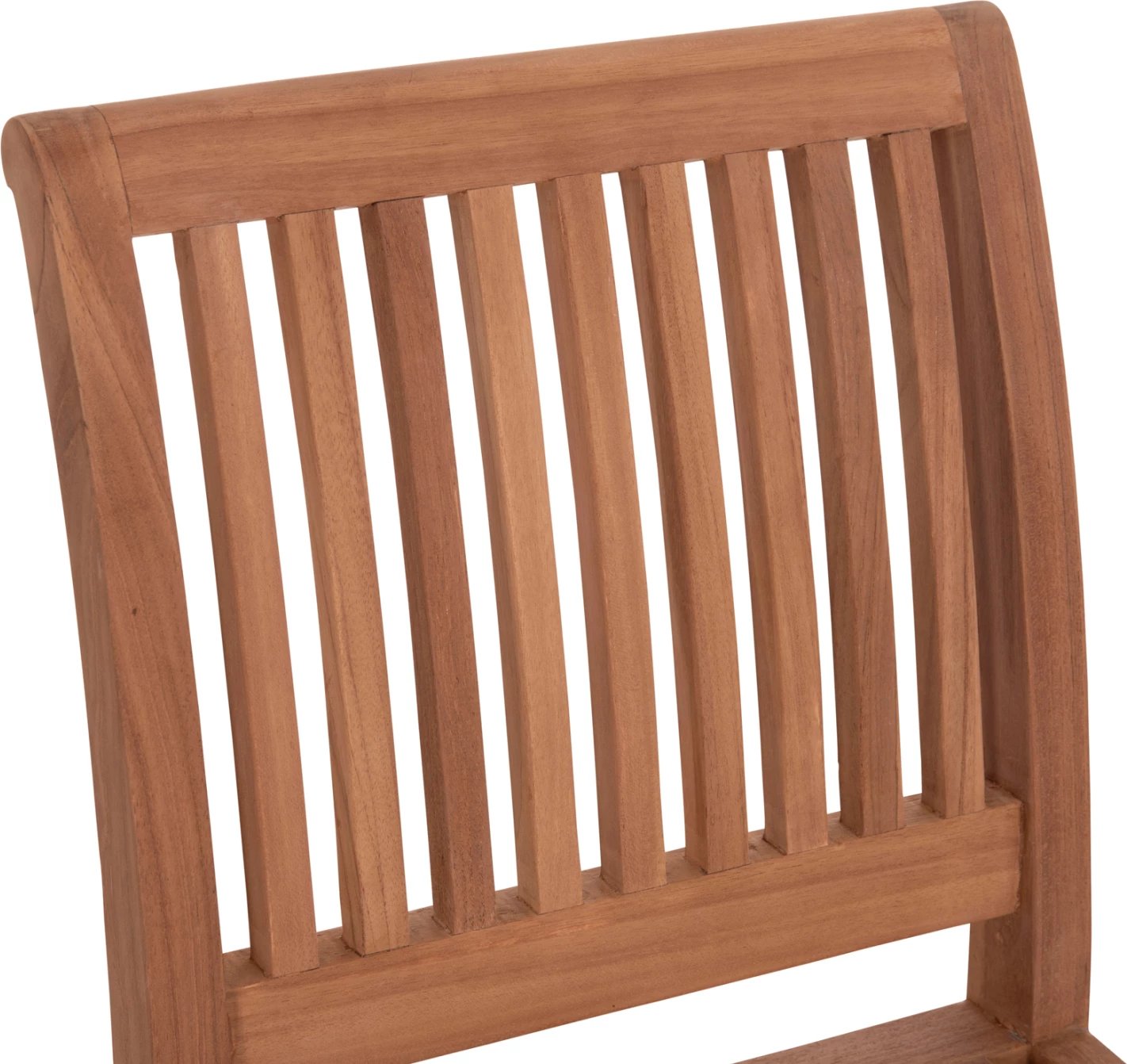 Karrige për bar me shpinore PAIPER, dru tik natyral, 40x49.5x114cm