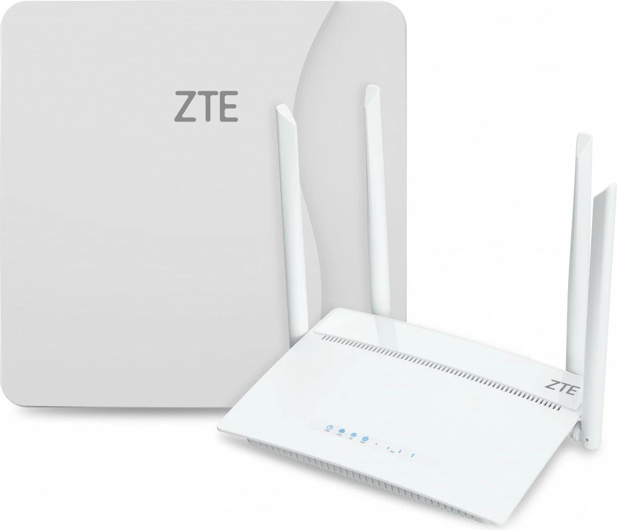 Router ZTE MF258 PRO me WiFi6, 4 antena, i bardhë, set ODU & IDU