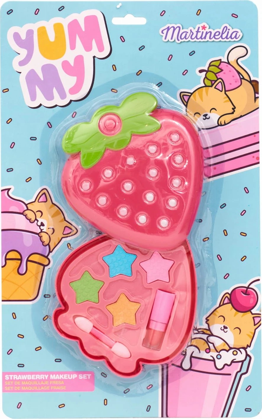 Set grimi për fëmijë Martinelia Yummy Strawberry, 3 copë
