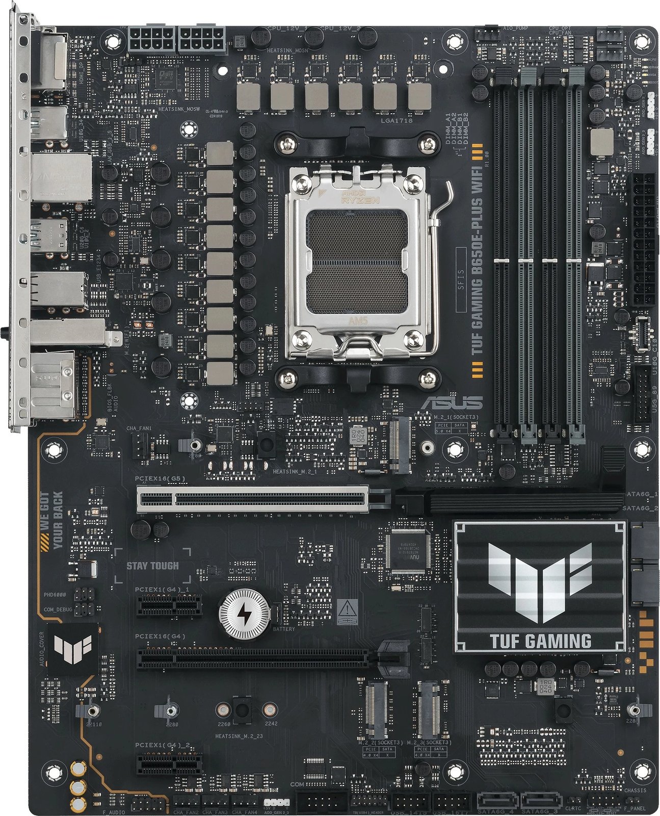 Pllakë amë ASUS TUF GAMING B650E-PLUS WIFI, Socket AM5, DDR5, 256GB Pllakë amë ASUS TUF GAMING B650E-PLUS WIFI, Socket AM5, DDR5, 256GB