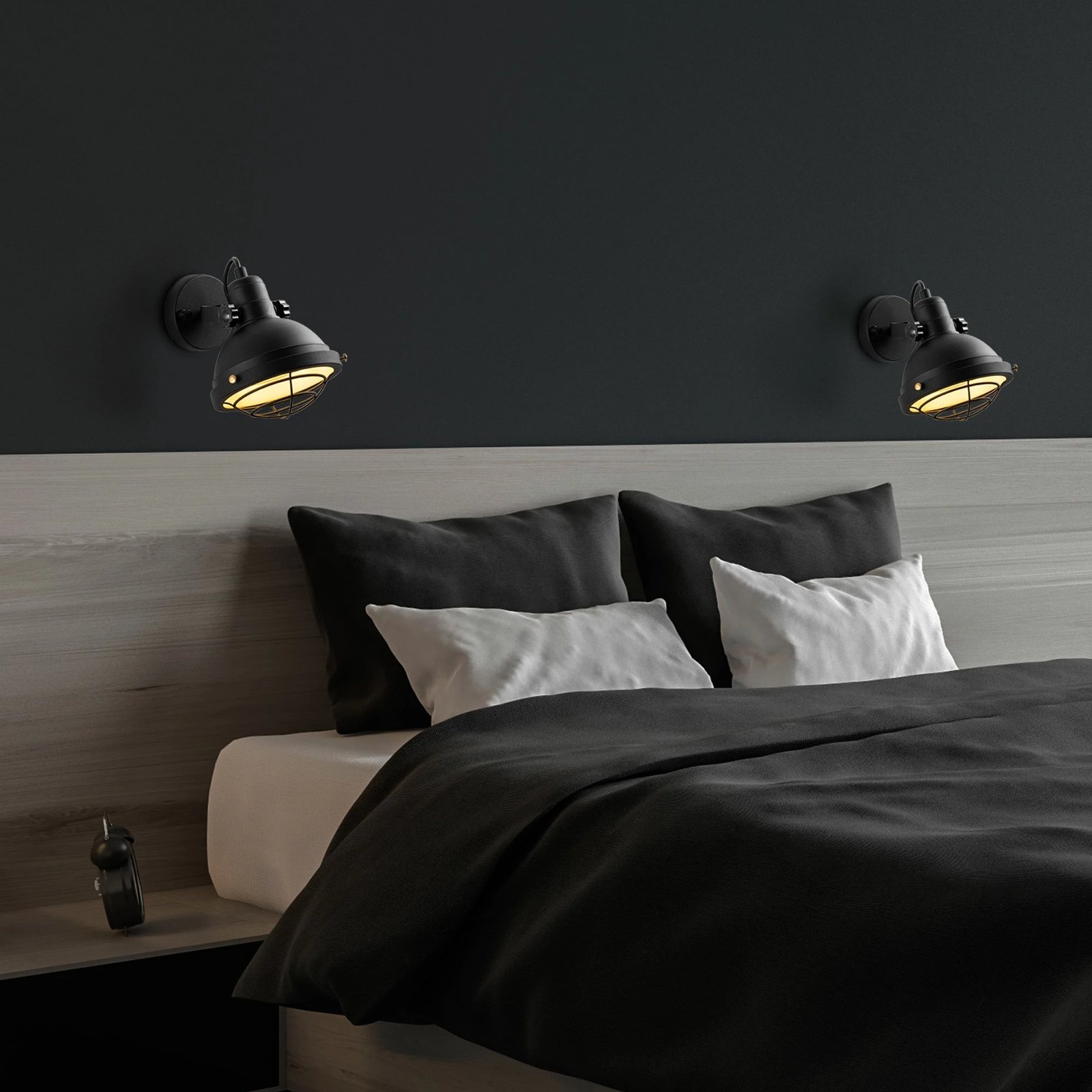 Llambë muri Opviq, Spoly - 13803, ngjyrë e zezë