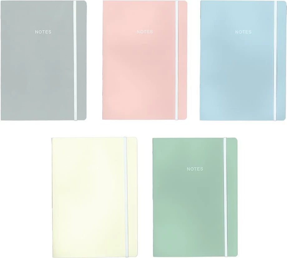 Fletore fleksibile NEXT 17x25cm, 2 lëndë, 80 fletë, pastel