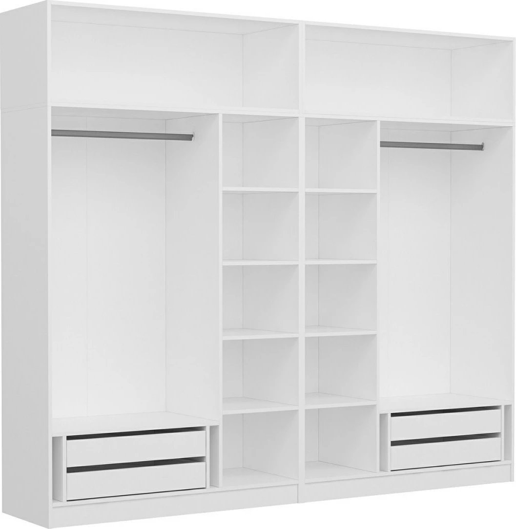 Dollap garderobe Skye Decor, ngjyrë antracit, 270x235x52cm