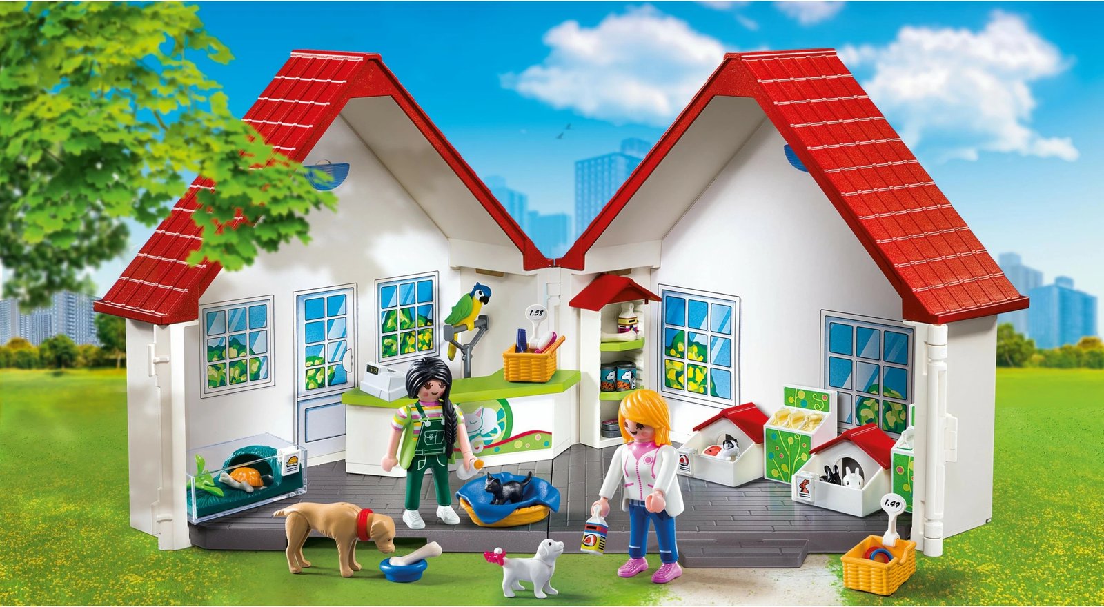 Set lodrash Playmobil City Life, Tierhandlung, shumëngjyrësh