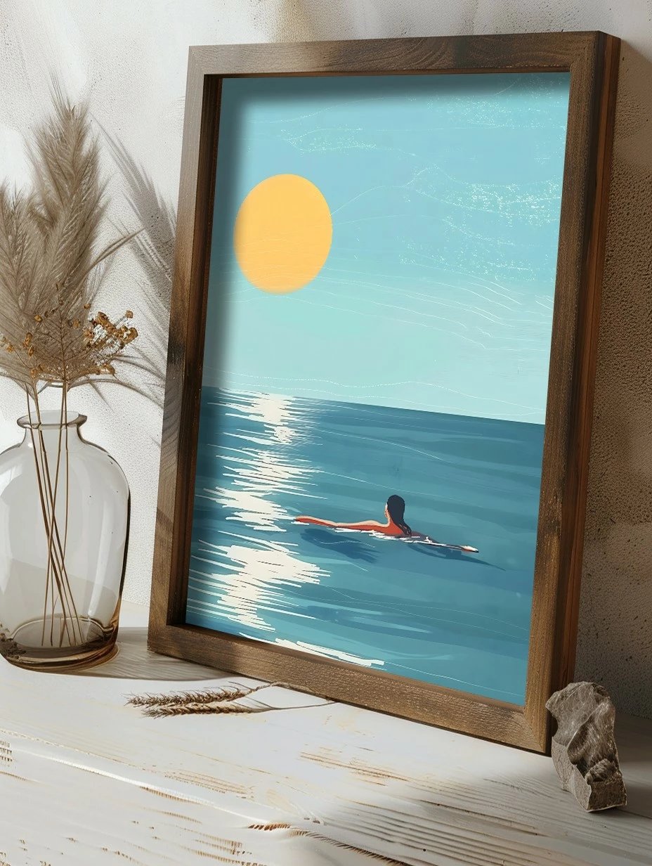 Pikturë dekorative me kornizë MDF, shumëngjyrëshe, Wallity, GE101-L, 35x47x3.5cm