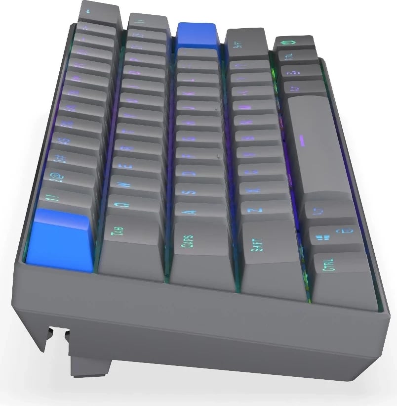 Tastierë mekanike Endorfy Thock V2 Compact Wireless, 60%, RGB, gri