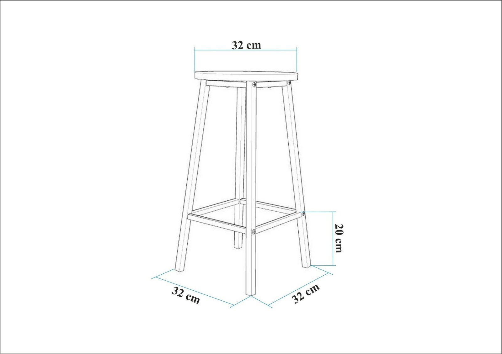 Set tavoline për bar me dy karrige, ngjyrë e bardhë, Hanah Home, Mola Set 100 - Karina