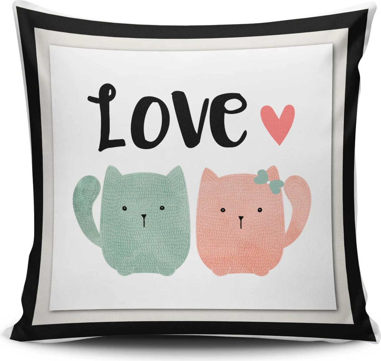 Jastëk dekorativ, mbulesë, dizajn Aberto, shumëngjyrëshe, NKLF-346, 43x43cm