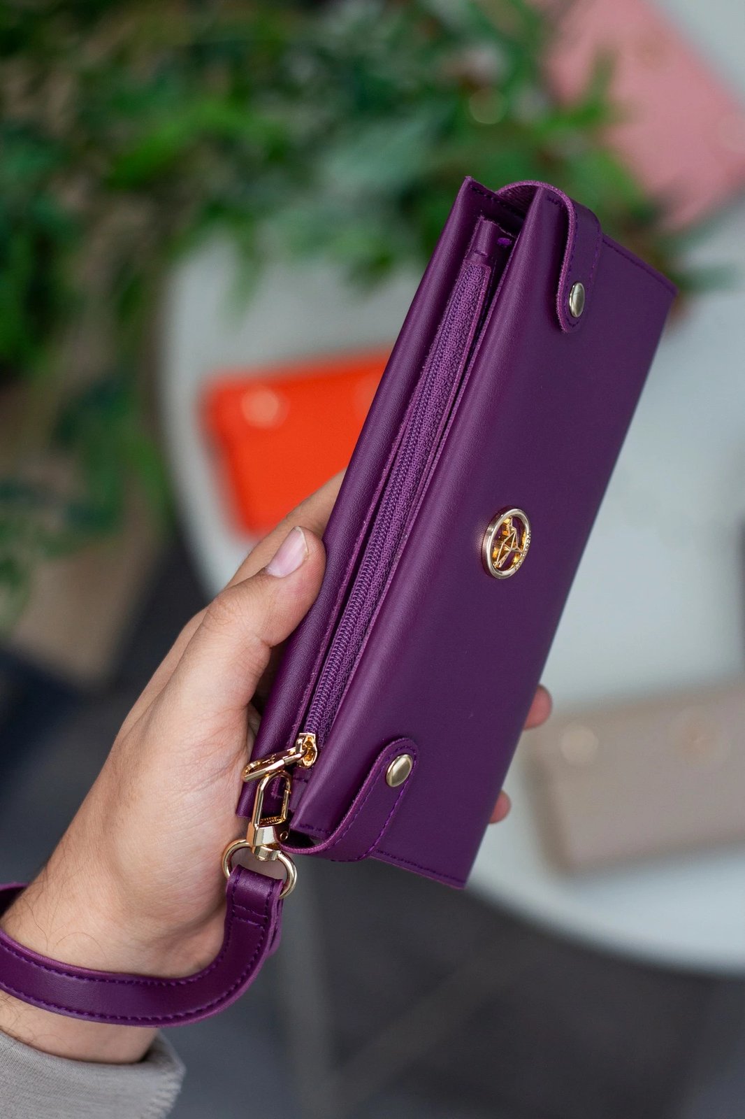 Portofol për gra, Zoozie Bags, ngjyrë damson, Tiran