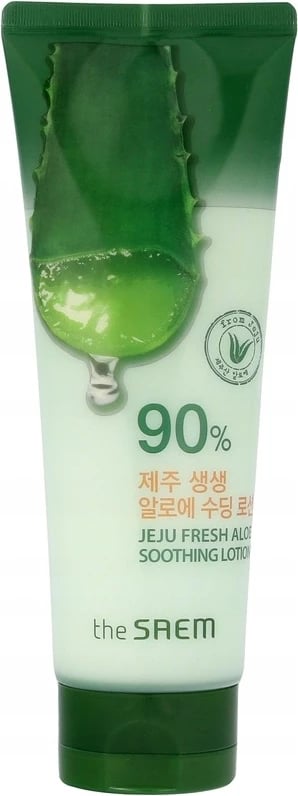 Balsam hidratues për fytyrë dhe trup për femra The SAEM Jeju Fresh Aloe 90% Soothing, 250ml