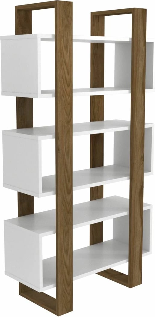 Raft librash Skye Decor, Reina, ngjyrë arre dhe e bardhë