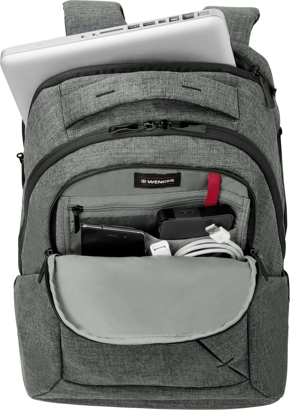 Çantë shpine Wenger MoveUp 16 inç, Heather Gray