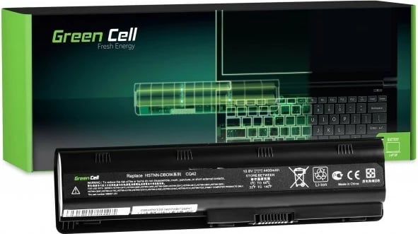 Bateri laptopi Green Cell HP03 për HP 635, 4400mAh, 10.8V, e zezë