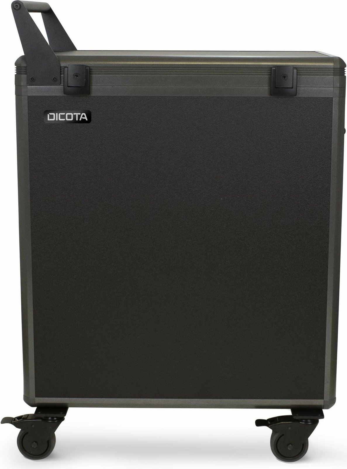 Karrocë menaxhimi dhe karikimi DICOTA, Charging Trolley, 14 laptopë, alumini, e zezë