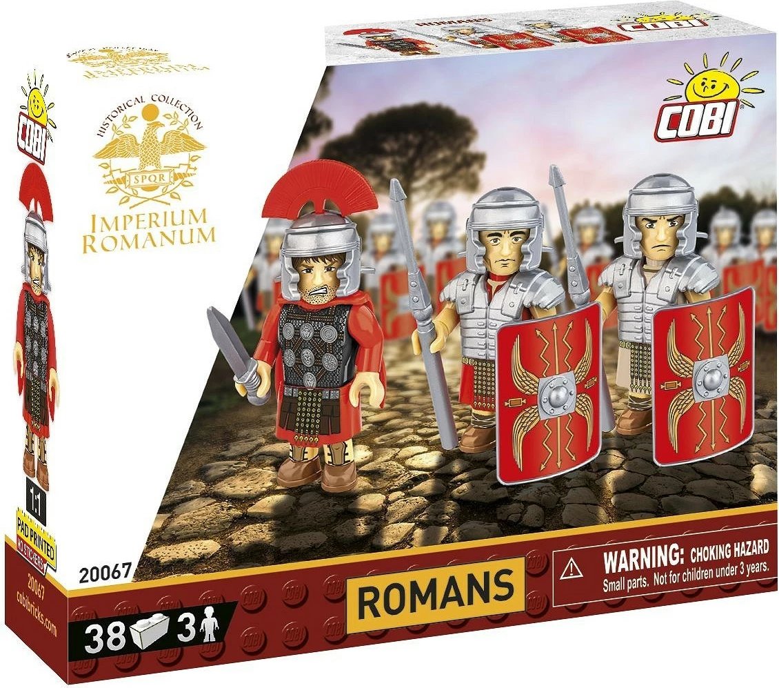 Set blloqesh Cobi Klocki Imperium Romanum, 3 figurina romake, 38 pjesë